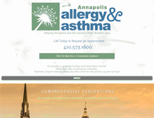 Tablet Screenshot of annapolisallergy.com